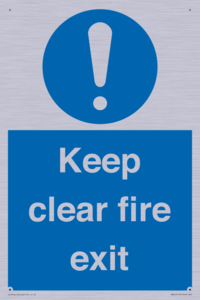 Keep Clear Fire Exit